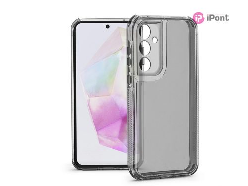 Haffner Matrix Clear kameravédős szilikon tok - Samsung SM-A356 Galaxy A35 5G - átlátszó
