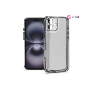   Haffner Matrix Clear kameravédős szilikon tok - Apple iPhone 16 Plus - átlátszó