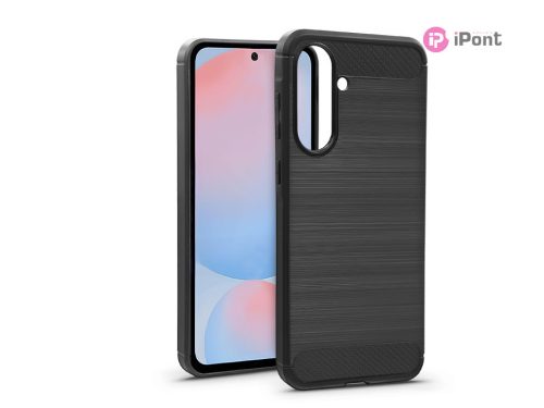 Haffner Carbon szilikon tok - Samsung SM-A566 Galaxy A56 5G - fekete