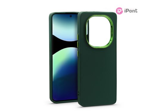 Haffner Frame szilikon tok - Xiaomi Redmi Note 14 Pro 5G/Note 14 Pro+ 5G - zöld