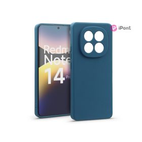   Haffner Matt szilikon tok - Xiaomi Redmi Note 14 Pro 5G - kék
