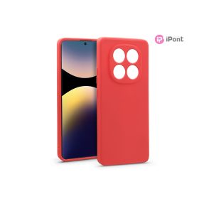   Haffner Soft szilikon tok - Xiaomi Redmi Note 14 Pro 4G - piros