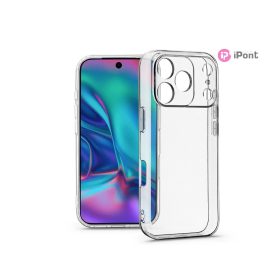   Haffner Clear Case kameravédős szilikon tok - Apple iPhone 17 Pro Max - átlátszó