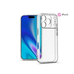   Haffner Clear Case kameravédős szilikon tok - Apple iPhone 17 Pro - átlátszó
