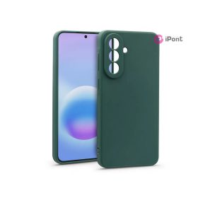   Haffner Matt szilikon tok - Samsung SM-A576B Galaxy A57 5G - sötét zöld