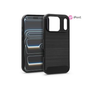   Haffner Carbon szilikon tok - Apple iPhone 17 Pro Max - fekete