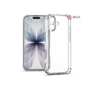   Haffner Anti Shock kamervédős szilikon tok - Apple iPhone 17 - átlátszó