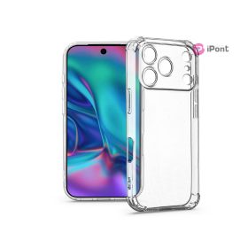   Haffner Anti Shock kamervédős szilikon tok - Apple iPhone 17 Pro Max - átlátszó