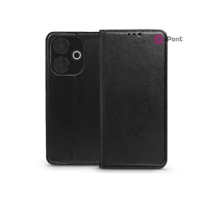   Haffner Smart Magnetic Book Flip oldalra nyíló tok - Xiaomi Redmi 13 4G/5G - fekete