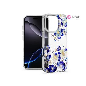   Haffner IMD Floral szilikon tok - Apple iPhone 16 Pro Max - átlátszó