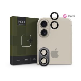   HOFI Camring Pro+ hátsó kameralencse védőüveg - Apple iPhone 16/16 Plus - fekete