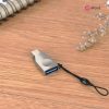 USB - USB Type-C OTG adapter - HOCO UA9 - USB 3.0 - ezüst