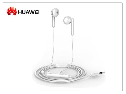 Huawei gyári sztereó felvevős fülhallgató - 3,5 mm jack - Huawei AM115 - fehér  (ECO csomagolás)