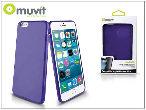 Apple iPhone 6 Plus/6S Plus hátlap - Muvit miniGel - lila