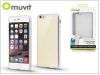 Apple iPhone 6 Plus/6S Plus hátlap - Muvit Frame TPU - átlátszó/ezüst