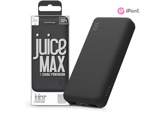 Univerzális hordozható, asztali akkumulátor töltő - Juice ECO MAX Power Bank - 2xUSB + Type-C - 20.000 mAh - fekete