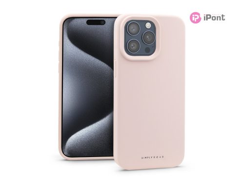 Apple iPhone 15 Pro szilikon hátlap - Roar Cloud Skin - rózsaszín