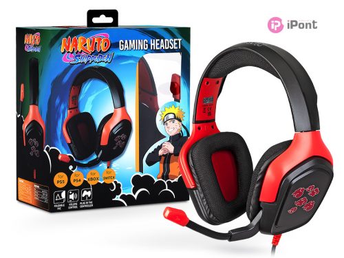 Konix Naruto Akatsuki" univerzális vezetékes gamer headset"