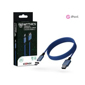   Mythics Xbox Series X/S Type-A to Type-C kék töltőkábel mágnesfejjel