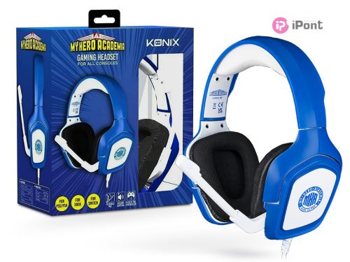Konix My Hero Academia univerzális vezetékes gamer headset