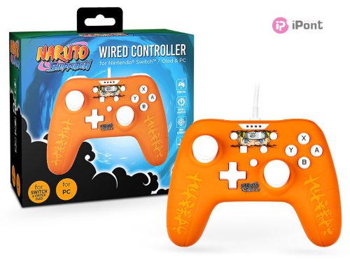 Konix Naruto narancssárga Nintendo Switch/PC vezetékes kontroller