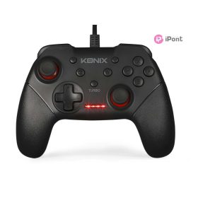 Mythics Nintendo Switch/PC fekete vezetékes kontroller