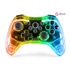   Konix Nintendo Switch/PC átlátszó LED vezeték nélküli kontroller
