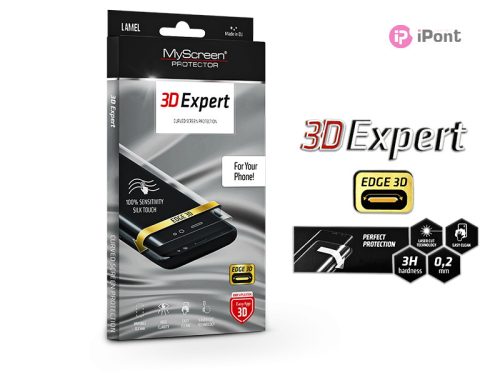 Samsung N970F Galaxy Note 10 hajlított képernyővédő fólia - MyScreen Protector 3D Expert Full Screen 0.2 mm - transparent