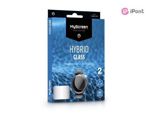 Huawei Watch GT Active rugalmas üveg képernyővédő fólia - MyScreen Protector    Hybrid Glass - 2 db/csomag - átlátszó