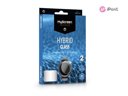 Samsung Galaxy Watch 3 (41 mm) rugalmas üveg képernyővédő fólia - MyScreen      Protector Hybrid Glass - 2 db/csomag - átlátszó