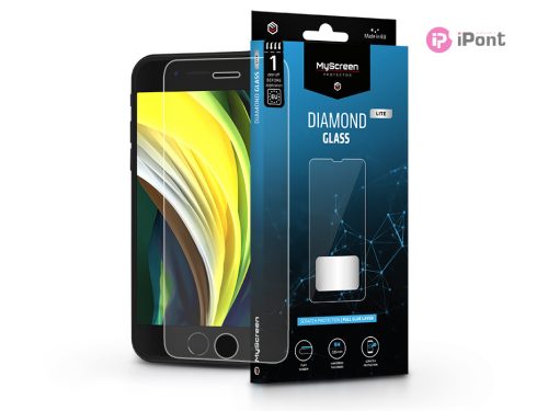 Apple iPhone 7/iPhone 8/SE 2020/SE 2022 edzett üveg képernyővédő fólia -        MyScreen Protector Diamond Glass Lite Full Glue - átlátszó