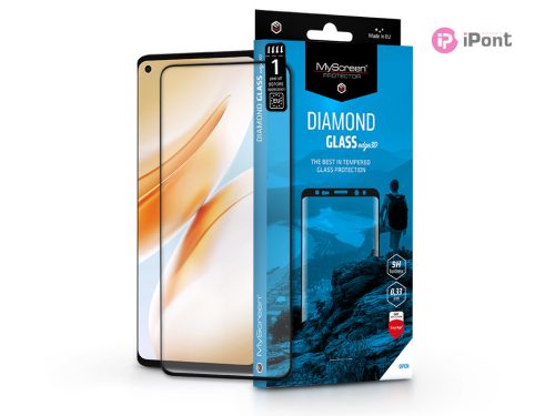 OnePlus 8 edzett üveg képernyővédő fólia ívelt kijelzőhöz - MyScreen Protector  Diamond Glass Edge3D - fekete