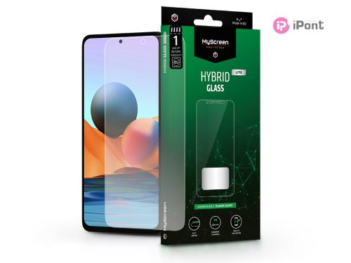 Xiaomi Redmi Note 10 Pro/10 Pro Max rugalmas üveg képernyővédő fólia - MyScreen Protector Hybrid Glass Lite - átlátszó