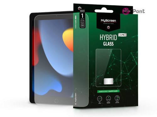 Apple iPad 10.2 (2019/2020/2021) rugalmas üveg képernyővédő fólia - MyScreen    Protector Hybrid Glass Lite - átlátszó