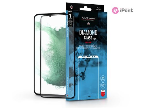 Samsung S906 Galaxy S22+ 5G/Galaxy S23+ edzett üveg képernyővédő fólia -        MyScreen Protector Diamond Glass Edge2.5D Full Glue - fekete