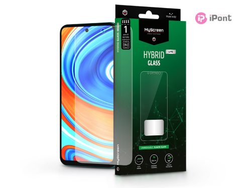 Xiaomi Redmi Note 9 Pro/Note 9S/Mi 10T Lite rugalmas üveg képernyővédő fólia -  MyScreen Protector Hybrid Glass Lite - átlátszó