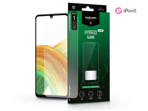 Samsung A336B Galaxy A33 5G rugalmas üveg képernyővédő fólia - MyScreen         Protector Hybrid Glass Lite - átlátszó