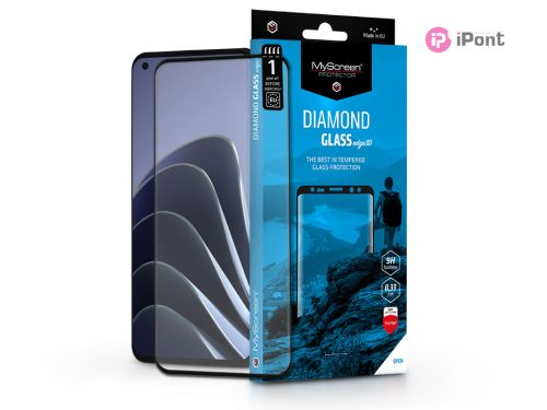 OnePlus 10 Pro edzett üveg képernyővédő fólia ívelt kijelzőhöz - MyScreen       Protector Diamond Glass Edge3D - black