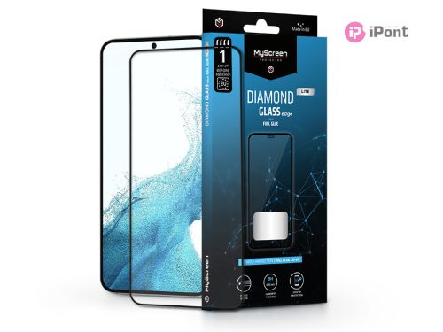 Samsung S906 Galaxy S22+ 5G/Galaxy S23+ edzett üveg képernyővédő fólia -        MyScreen Protector Diamond Glass Lite Edge2.5D - fekete