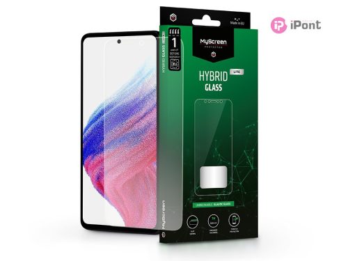 Samsung A525F Galaxy A52/A52 5G/A52s/A53 rugalmas üveg képernyővédő fólia -     MyScreen Protector Hybrid Glass Lite - átlátszó