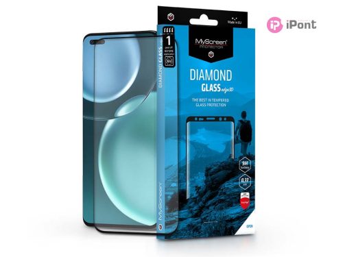 Honor Magic 4/Magic 4 Pro/Magic 4 Ultimate edzett üveg képernyővédő fólia ívelt kijelzőhöz - MyScreen Protector Diamond Glass Edge3D - fekete