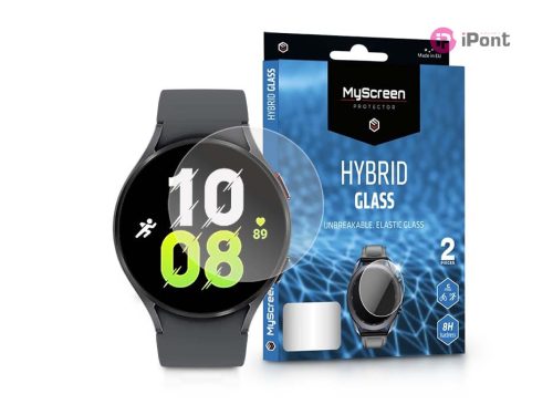 Samsung Galaxy Watch 5 (44 mm) rugalmas üveg képernyővédő fólia - MyScreen      Protector Hybrid Glass - 2 db/csomag - transparent