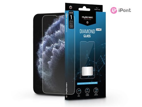 Apple iPhone X/XS/11 Pro edzett üveg képernyővédő fólia - MyScreen Protector    Diamond Glass Lite Full Glue - transparent
