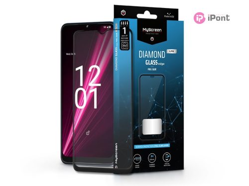 Telekom T Phone 5G rugalmas edzett üveg képernyővédő fólia - MyScreen Protector Diamond Glass Lite Edge2.5D Full Glue - fekete