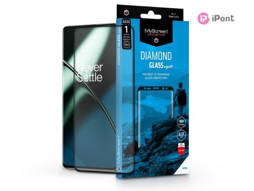 OnePlus 11 edzett üveg képernyővédő fólia ívelt kijelzőhöz - MyScreen Protector Diamond Glass Edge3D - fekete