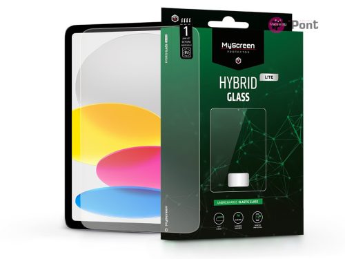 Apple iPad 10.9 (2022) rugalmas üveg képernyővédő fólia - MyScreen Protector    Hybrid Glass Lite - átlátszó