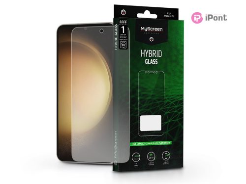 Samsung S901B Galaxy S22 5G/Galaxy S23 rugalmas üveg képernyővédő fólia -       MyScreen Protector Hybrid Glass Green - átlátszó