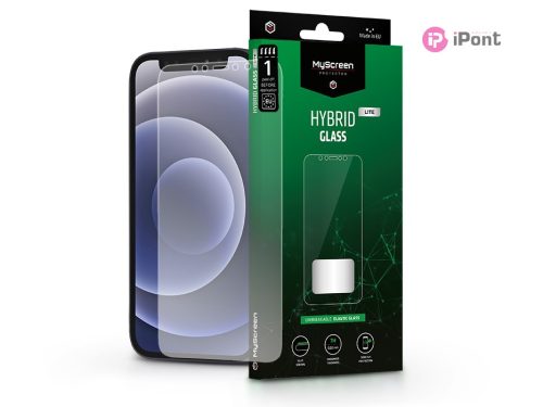 Apple iPhone 12 Mini rugalmas üveg képernyővédő fólia - MyScreen Protector      Hybrid Glass Lite - transparent