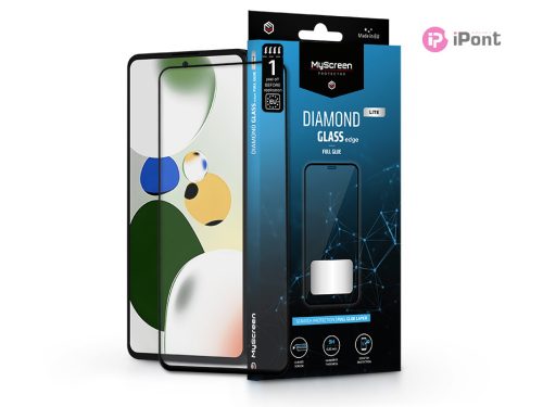 Xiaomi Poco X5 Pro 5G edzett üveg képernyővédő fólia - MyScreen Protector       Diamond Glass Lite Edge2.5D Full Glue - fekete