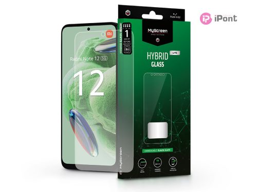 Xiaomi Redmi Note 12 5G rugalmas üveg képernyővédő fólia - MyScreen Protector   Hybrid Glass Lite - transparent